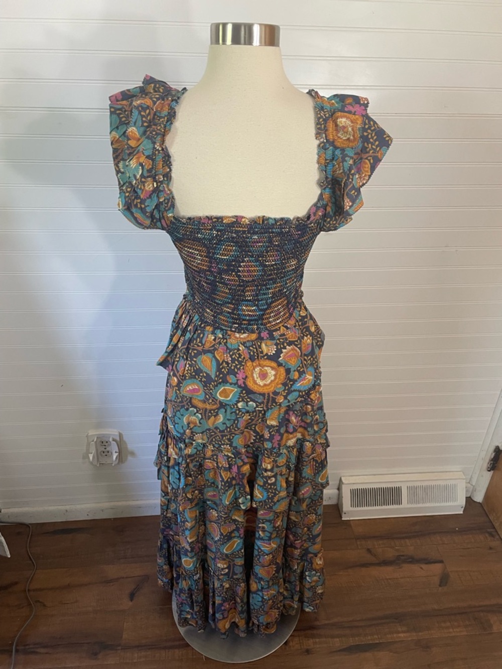 House Of Harlow 1960 Boho Floral Multicolor Top Maxi Skirt Set NEW Size XSmall - Picture 5 of 11
